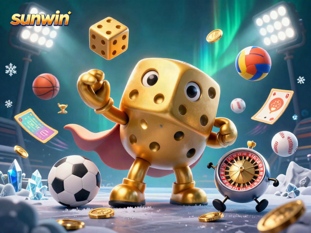 Engage in thrilling gameplay at sunwin with colorful character illustrations and dynamic sports elements.