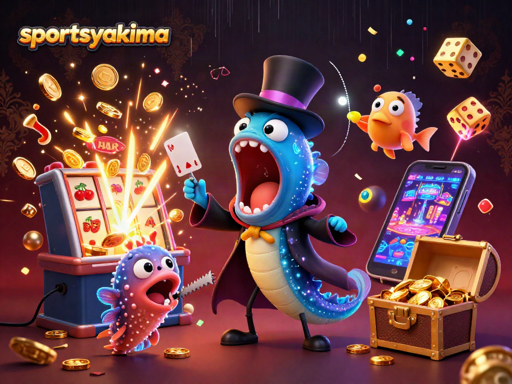 Watch sportsyakima's thrilling deep-sea casino scene with vibrant characters and dazzling game elements.